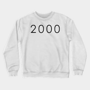 Simple Black/Dark 2000 Crewneck Sweatshirt